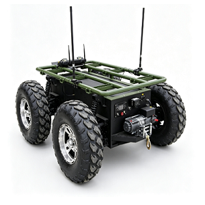 منصة 4WD ذات هيكل ذو عجلات زراعية